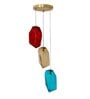 Vogue Hartwell 3 Light Multi Color Glass Pendant Light