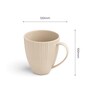 Vogue Mug 400ml Diamond set of 2 Beige