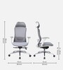 Vogue Breathable Mesh  Ergonomic Chair In Grey Colour