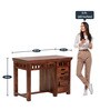 Alkham Sheesham Wood Writing Table In Rustic Teak Finish