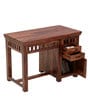 Alkham Sheesham Wood Writing Table In Rustic Teak Finish