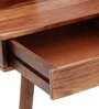 Reid Sheesham Wood Writing Table In Rustic Teak Finish