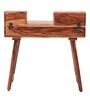 Reid Sheesham Wood Writing Table In Rustic Teak Finish