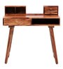 Reid Sheesham Wood Writing Table In Rustic Teak Finish