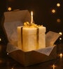 Christmas Candle Gift Design with Gift Box White Cinnamon
