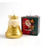 Christmas Candle Golden Bell Design with Gift Box Golden Vanilla