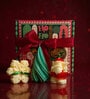 Christmas Candle Trio Gift Set of 3 Leaf Tree, Santa & Snowflake in Premium Gift Box Spicy & Woody Theme