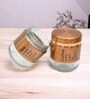 Tea And Coffee 350ml Classic Glass Airtight Containers with Lid Set of 2