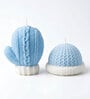 Cozy Christmas Candle Set of 2 Winter Gloves & Cap Designs with Gift Box Blue Cinnamon