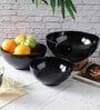 VOIDROP Melamine Air Tight Storage Bowl Set with Lids, 3 Piece Set (Stock & Seal Wooden) (1 x 550ml, 1 x 1200ml, 1 x 2200ml) Off White
