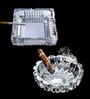 Transparent  Heavy Glass (Set of 2) Ashtray