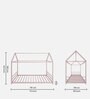 Volans Metal Kids Canopy Beds in Pink Colour