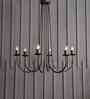 Volfin 6 Lt Glass Chandelier