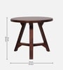 Volga End Table In Sheesham Wood Walnut Finish