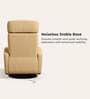 Volga Leather 1 Seater Motorized Recliner  In Cappuccino Colour With Swivel, Rocker and USB Port
