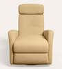 Volga Leather 1 Seater Motorized Recliner  In Cappuccino Colour With Swivel, Rocker and USB Port