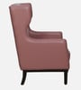 Volgo Leatherette Wing Chair In Pink Colour