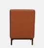 Volgo Leatherette Wing Chair In Tan Colour