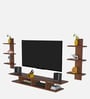 Volker TV Unit In Flowery Classic Walnut Finish For Up To 55"