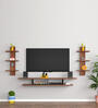 Volker TV Unit In Flowery Classic Walnut Finish For Up To 55"
