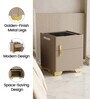 Volt Smart Bedside Table In Beige Finish