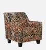 Voorst Fabric Full Back Lounge Chair In Rust Colour