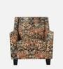 Voorst Fabric Full Back Lounge Chair In Rust Colour