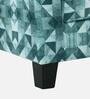 Voorst Fabric Full Back Lounge Chair In Turquoise Abstract Print