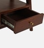 Vora Sheesham Wood End Table In Walnut Finish