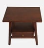 Vora Sheesham Wood End Table In Walnut Finish