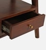 Vora Sheesham Wood End Table In Walnut Finish
