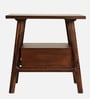 Vora Sheesham Wood End Table In Walnut Finish