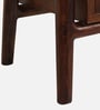 Vora Sheesham Wood End Table In Walnut Finish
