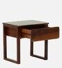 Voronezh Sheesham Wood Bedside Table in Scratch Resistant Honey Oak Finish With Drawer