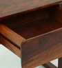 Voronezh Sheesham Wood Bedside Table in Scratch Resistant Honey Oak Finish With Drawer
