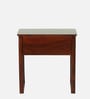 Voronezh Sheesham Wood Bedside Table in Scratch Resistant Honey Oak Finish With Drawer
