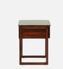 Voronezh Sheesham Wood Bedside Table in Scratch Resistant Honey Oak Finish With Drawer