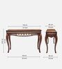 Vortex Teak Wood Console Table In Teak Colour