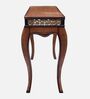 Vortex Teak Wood Console Table In Teak Colour