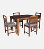 Vosges Sheesham Wood 4 Seater Dining Set In  Provincial Teak Finish