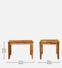 Vosges Sheesham Wood 4 Seater Dining Set In Scratch Resistant Rustic Teak Finish