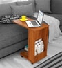 Voyager C-Shape End Table in Brazilian Walnut Finish