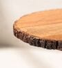 Vriksha Multipurpose Serveware Metal & Acacia Wood 2-Tier Stand Serving Stand
