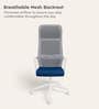 Vurv Mesh Ergonomic Chair in Royal Blue Finish