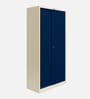 Vurv Steel 2 Door Sliding Wardrobe In Sapphire Blue Colour