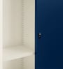 Vurv Steel 2 Door Sliding Wardrobe In Sapphire Blue Colour