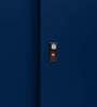 Vurv Steel 2 Door Sliding Wardrobe In Sapphire Blue Colour