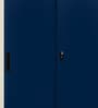 Vurv Steel 2 Door Sliding Wardrobe In Sapphire Blue Colour