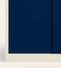 Vurv Steel 2 Door Sliding Wardrobe In Sapphire Blue Colour