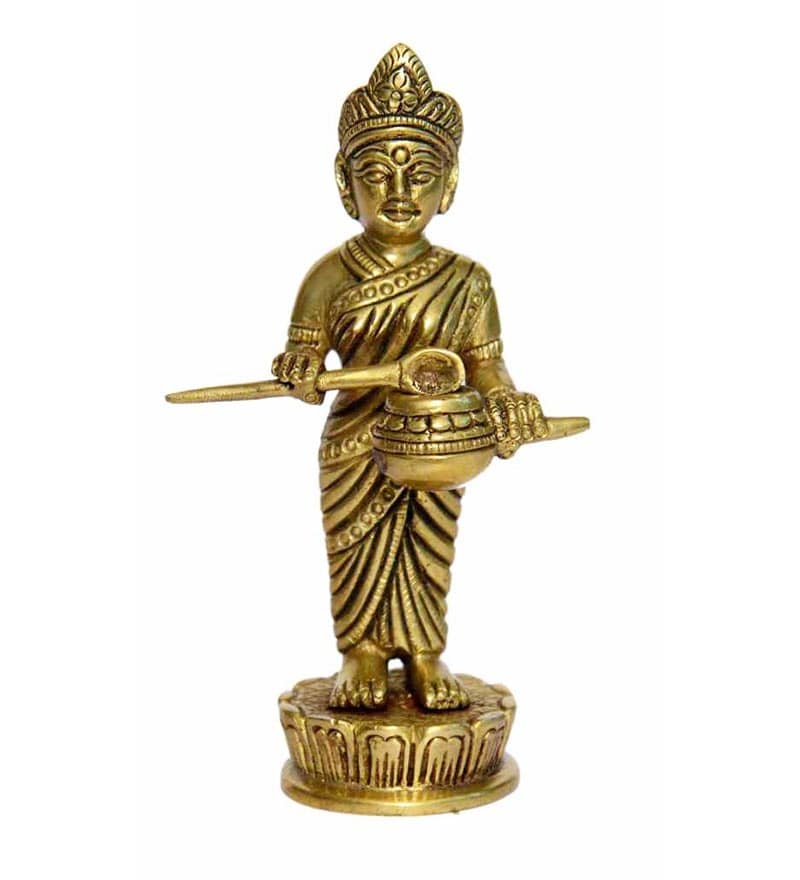 Buy Vyom Shop Yellow Brass Annapurna Devi Standing Statue Online Religious Idols Religious Idols Home Decor Pepperfry Product Buy Vyom Shop Yellow Brass Annapurna Devi Standing Statue Online Religious Idols Religious Idols Home Decor Pepperfry Product